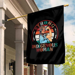 Strong Indigenous Woman MMIW Awareness Garden Flag Native American TS11 Print Your Wear
