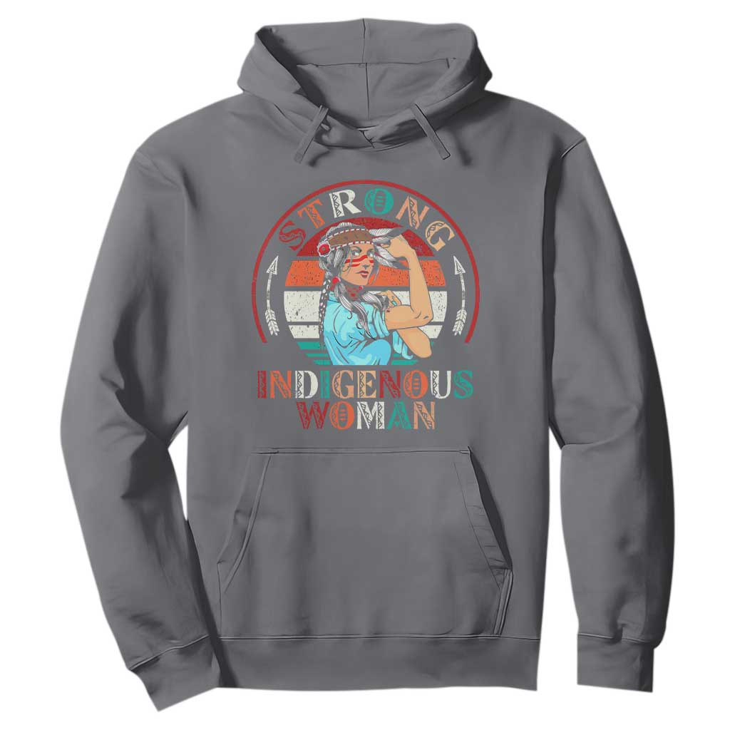 Strong Indigenous Woman MMIW Awareness Hoodie Native American TS11 Charcoal Print Your Wear
