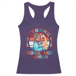 Strong Indigenous Woman MMIW Awareness Racerback Tank Top Native American TS11 Purple Print Your Wear