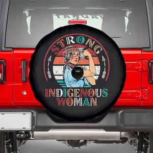 Strong Indigenous Woman MMIW Awareness Spare Tire Cover Native American TS11 Black Print Your Wear