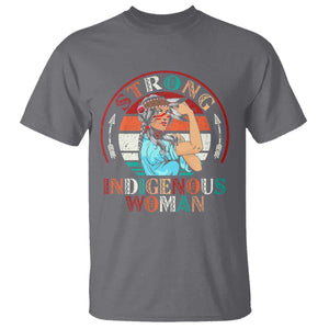 Strong Indigenous Woman MMIW Awareness T Shirt Native American TS11 Charcoal Print Your Wear