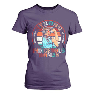 Strong Indigenous Woman MMIW Awareness T Shirt For Women Native American TS11 Purple Print Your Wear