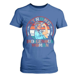 Strong Indigenous Woman MMIW Awareness T Shirt For Women Native American TS11 Royal Blue Print Your Wear
