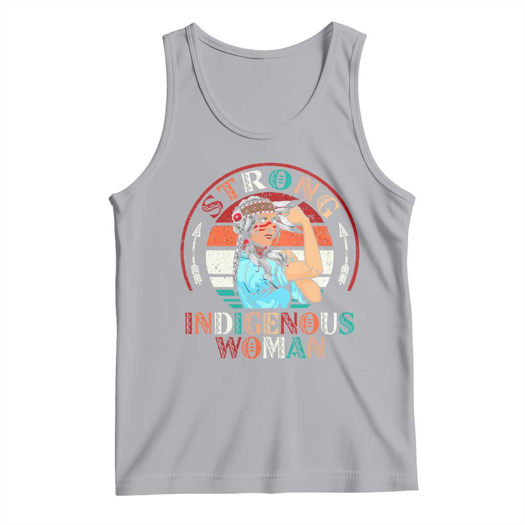 Strong Indigenous Woman MMIW Awareness Tank Top Native American TS11 Athletic Heather Print Your Wear