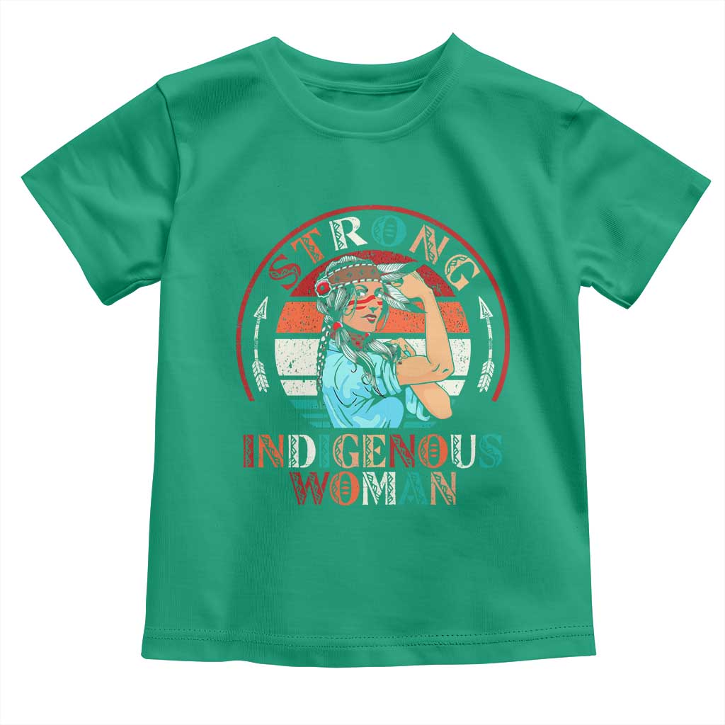 Strong Indigenous Woman MMIW Awareness Toddler T Shirt Native American TS11 Irish Green Print Your Wear