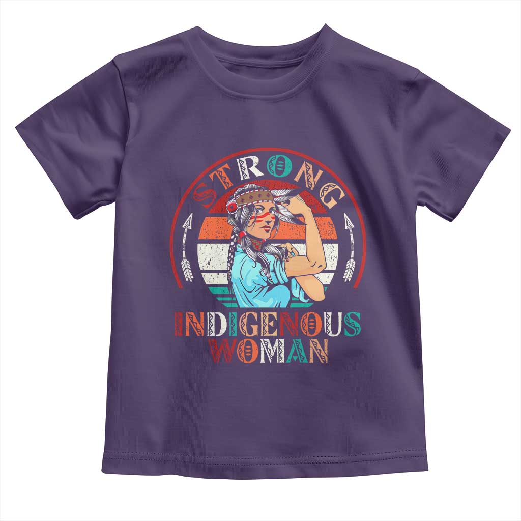 Strong Indigenous Woman MMIW Awareness Toddler T Shirt Native American TS11 Purple Print Your Wear