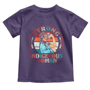 Strong Indigenous Woman MMIW Awareness Toddler T Shirt Native American TS11 Purple Print Your Wear