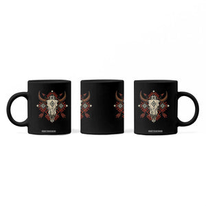 Native American Longhorn Bull Skull Tribal Arrows Coffee Mug TS11 Print Your Wear