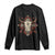 Native American Longhorn Bull Skull Tribal Arrows Long Sleeve Shirt TS11 Black Print Your Wear