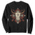 Native American Longhorn Bull Skull Tribal Arrows Sweatshirt TS11 Black Print Your Wear