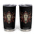 Native American Longhorn Bull Skull Tribal Arrows Tumbler Cup TS11 Black Print Your Wear
