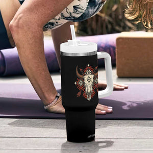 Native American Longhorn Bull Skull Tribal Arrows Tumbler With Handle TS11 Print Your Wear