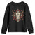 Native American Longhorn Bull Skull Tribal Arrows Youth Sweatshirt TS11 Black Print Your Wear