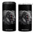 Native American Indian Chief Skull Headdress Crow 4 in 1 Can Cooler Tumbler TS11 One Size: 16 oz Black Print Your Wear