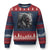 Native American Indian Chief Skull Headdress Crow Ugly Christmas Sweater - Print Your Wear