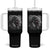 Native American Indian Chief Skull Headdress Crow Tumbler With Handle TS11 One Size: 40 oz Black Print Your Wear