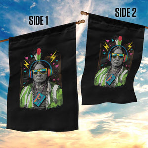Funny Sitting Bull 90s Nostalgia Pop Art Garden Flag Retro Native American Chief TS11 Print Your Wear