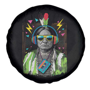 Funny Sitting Bull 90s Nostalgia Pop Art Spare Tire Cover Retro Native American Chief TS11 Print Your Wear