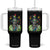 Funny Sitting Bull 90s Nostalgia Pop Art Tumbler With Handle Retro Native American Chief TS11 One Size: 40 oz Black Print Your Wear