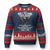 I Am Navy Veteran Ugly Christmas Sweater I Served I Sacrificed I have Anger Issues Bald Eagle USA Flag - Print Your Wear