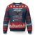 I Am A Grumpy Veteran I Served I Sacrificed I Dont Regret Ugly Christmas Sweater American Flag Bald Eagle - Print Your Wear