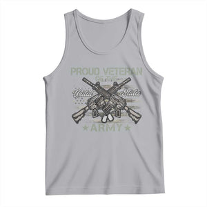 Proud Veteran Of The United States Army Tank Top USA Flag Camouflage TS11 Athletic Heather Print Your Wear