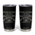 Proud Veteran Of The United States Army Tumbler Cup USA Flag Camouflage TS11 Black Print Your Wear