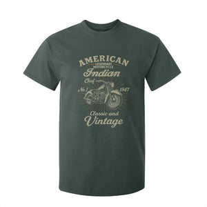American Legendary Motorcycle Indian Chief T Shirt For Kid Classic And Vintage Bikers Club TS11 Dark Forest Green Print Your Wear