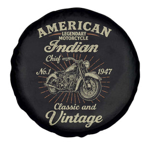 American Legendary Motorcycle Indian Chief Spare Tire Cover Classic And Vintage Bikers Club TS11 Print Your Wear