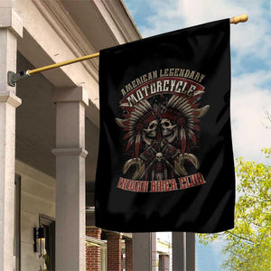 American Legendary Motorcycle Indian Biker Club Garden Flag Vintage Native American Skull Chief TS11 Print Your Wear