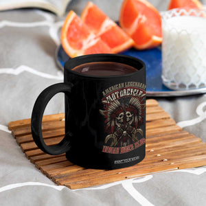 American Legendary Motorcycle Indian Biker Club Coffee Mug Vintage Native American Skull Chief TS11 Print Your Wear