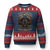 American Legendary Motorcycle Indian Biker Club Ugly Christmas Sweater Vintage Native American Skull Chief - Print Your Wear
