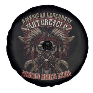 American Legendary Motorcycle Indian Biker Club Spare Tire Cover Vintage Native American Skull Chief TS11 Print Your Wear