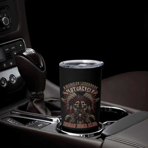 American Legendary Motorcycle Indian Biker Club Tumbler Cup Vintage Native American Skull Chief TS11 Print Your Wear
