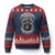 Never Underestimate An Old Man Who Has Native Blood And Motorcycle Ugly Christmas Sweater Native American Biker - Print Your Wear