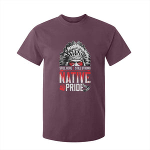 Still Here Still Strong Native Pride T Shirt For Kid Native American Feather TS11 Maroon Print Your Wear
