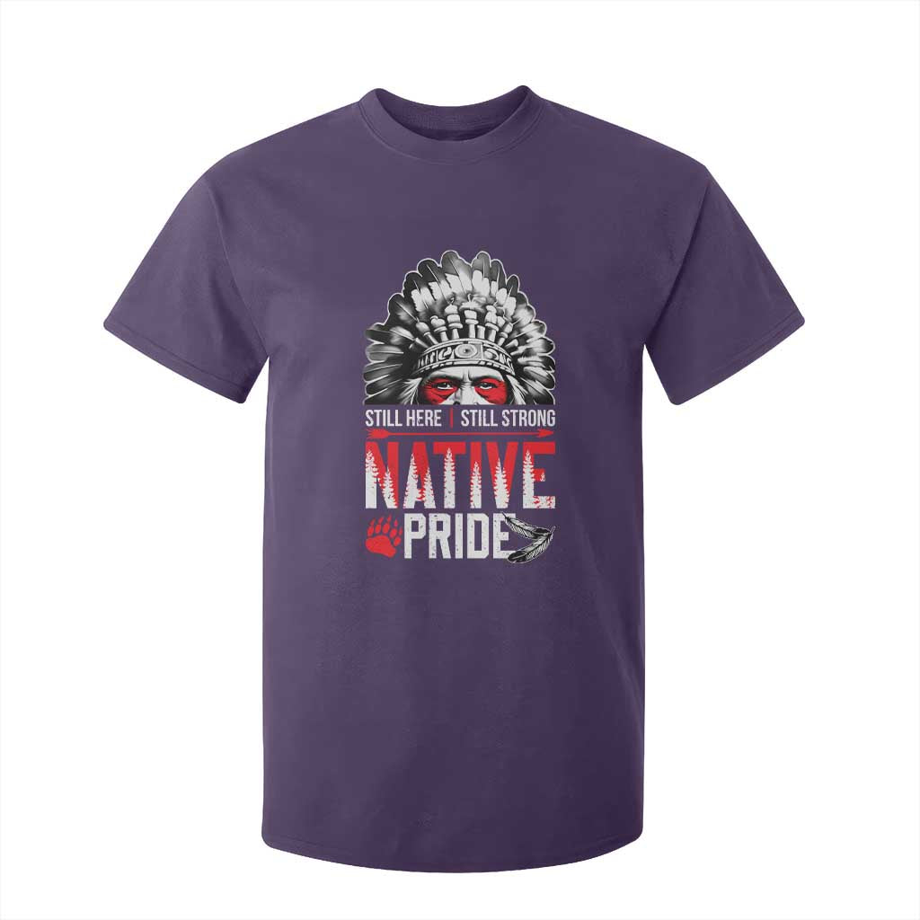 Still Here Still Strong Native Pride T Shirt For Kid Native American Feather TS11 Purple Print Your Wear
