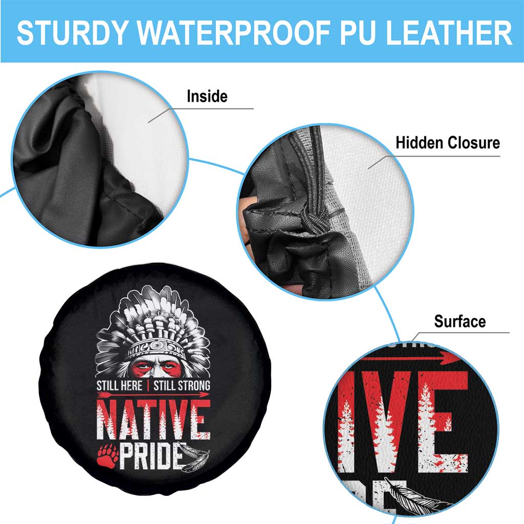 Still Here Still Strong Native Pride Spare Tire Cover Native American Feather TS11 Print Your Wear