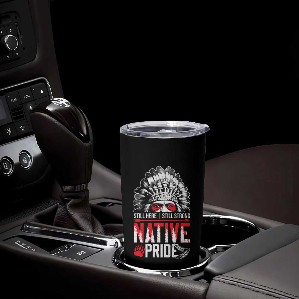 Still Here Still Strong Native Pride Tumbler Cup Native American Feather TS11 Print Your Wear