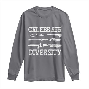 Native American Weapon Celebrate Diversity Long Sleeve Shirt Indigenous Pride TS11 Charcoal Print Your Wear