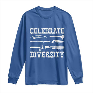 Native American Weapon Celebrate Diversity Long Sleeve Shirt Indigenous Pride TS11 Royal Blue Print Your Wear