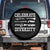 Native American Weapon Celebrate Diversity Spare Tire Cover Indigenous Pride TS11 No hole Black Print Your Wear