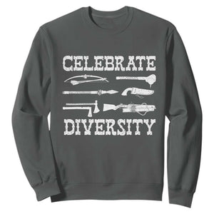 Native American Weapon Celebrate Diversity Sweatshirt Indigenous Pride TS11 Dark Heather Print Your Wear