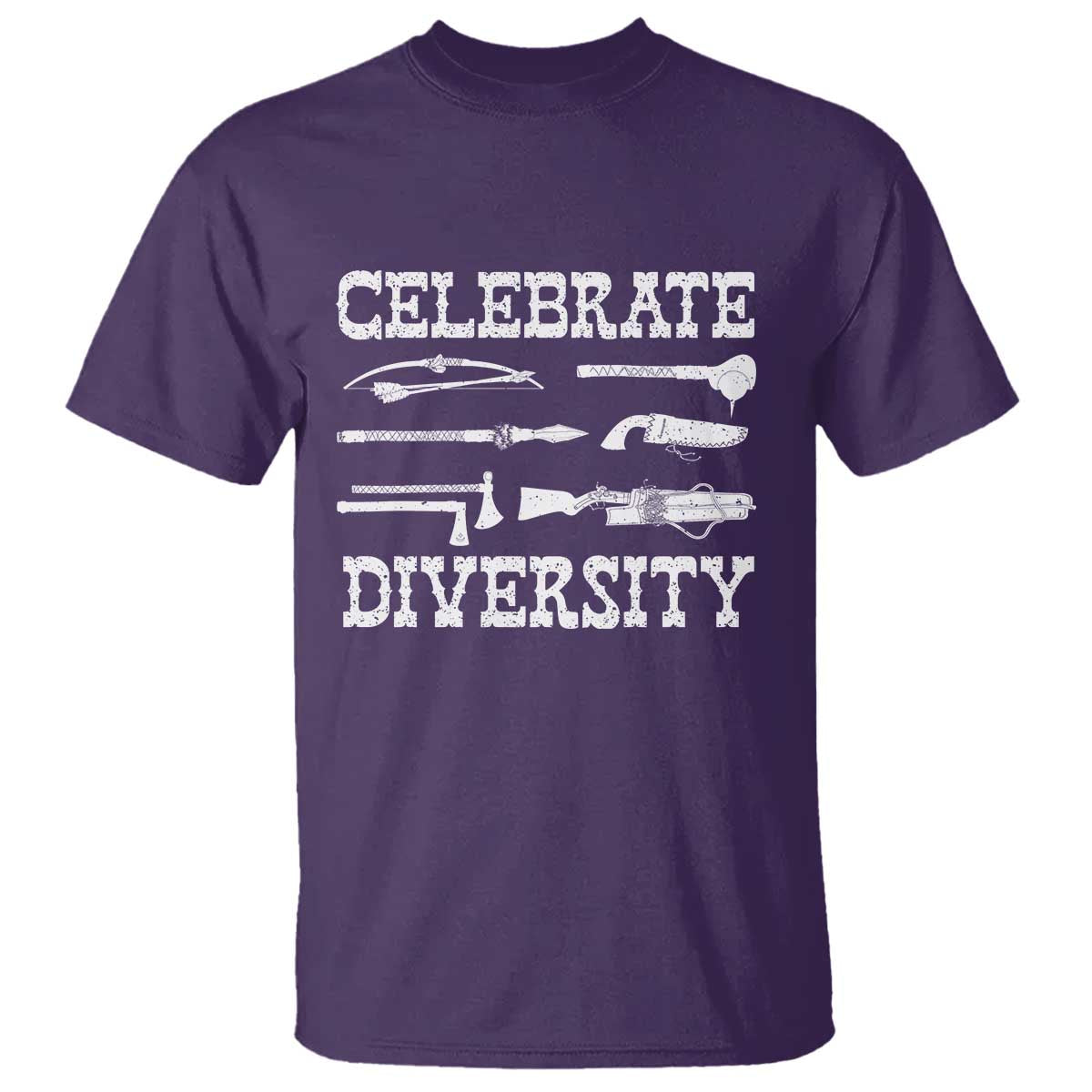 Native American Weapon Celebrate Diversity T Shirt Indigenous Pride TS11 Purple Print Your Wear
