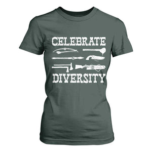 Native American Weapon Celebrate Diversity T Shirt For Women Indigenous Pride TS11 Dark Forest Green Print Your Wear