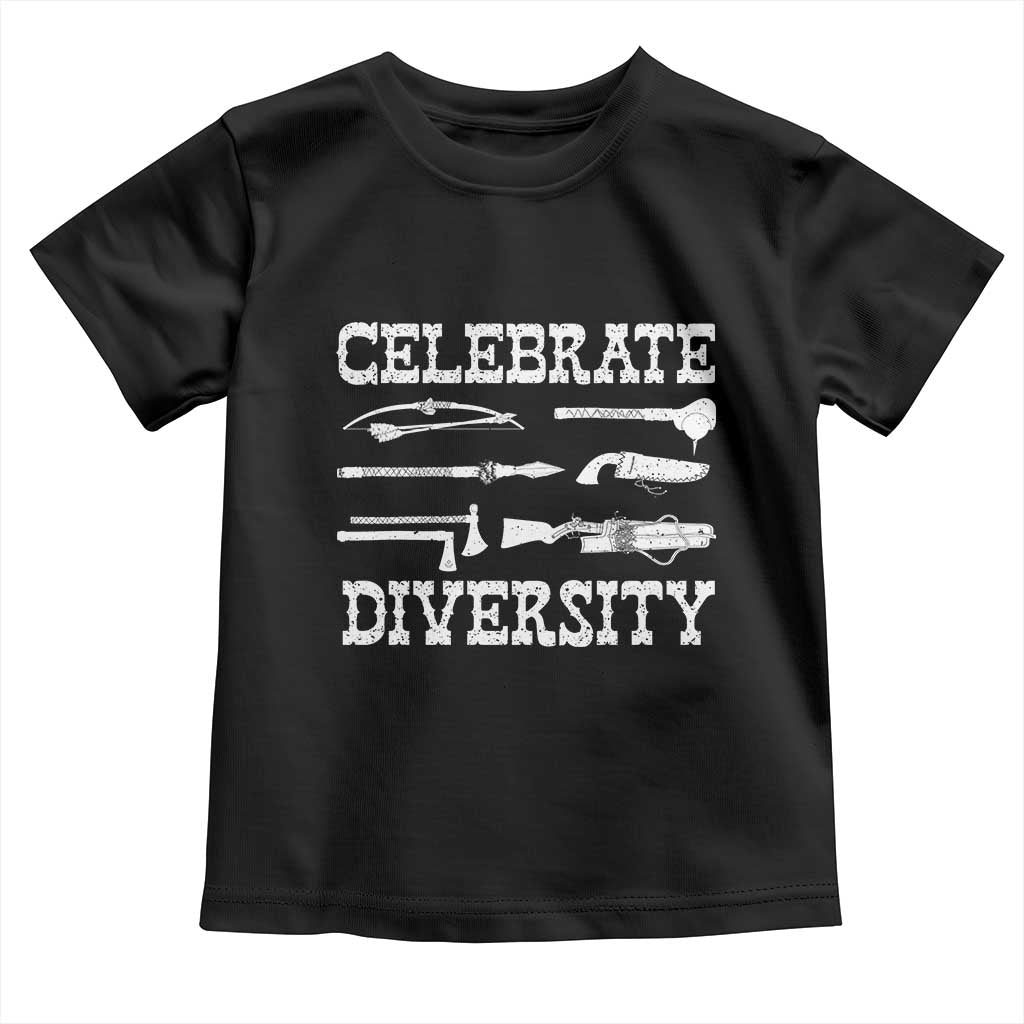 Native American Weapon Celebrate Diversity Toddler T Shirt Indigenous Pride TS11 Black Print Your Wear