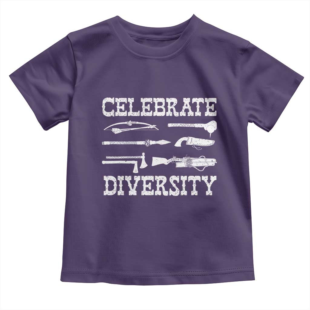 Native American Weapon Celebrate Diversity Toddler T Shirt Indigenous Pride TS11 Purple Print Your Wear