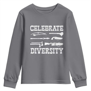 Native American Weapon Celebrate Diversity Youth Sweatshirt Indigenous Pride TS11 Charcoal Print Your Wear