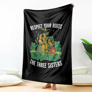 Three Sisters Respect Your Roots Throw Blanket Native American Heritage History Month TS11 Print Your Wear