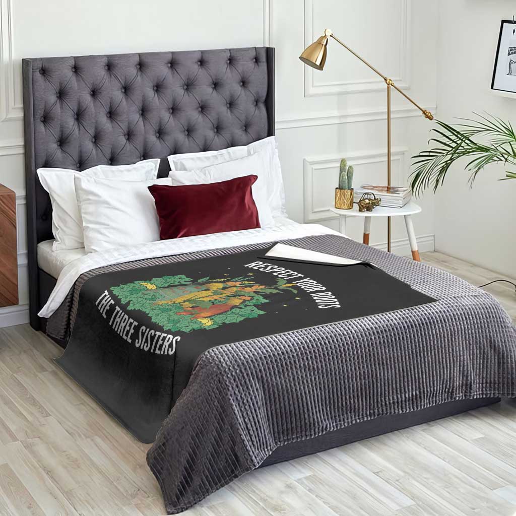 Three Sisters Respect Your Roots Throw Blanket Native American Heritage History Month TS11 Print Your Wear